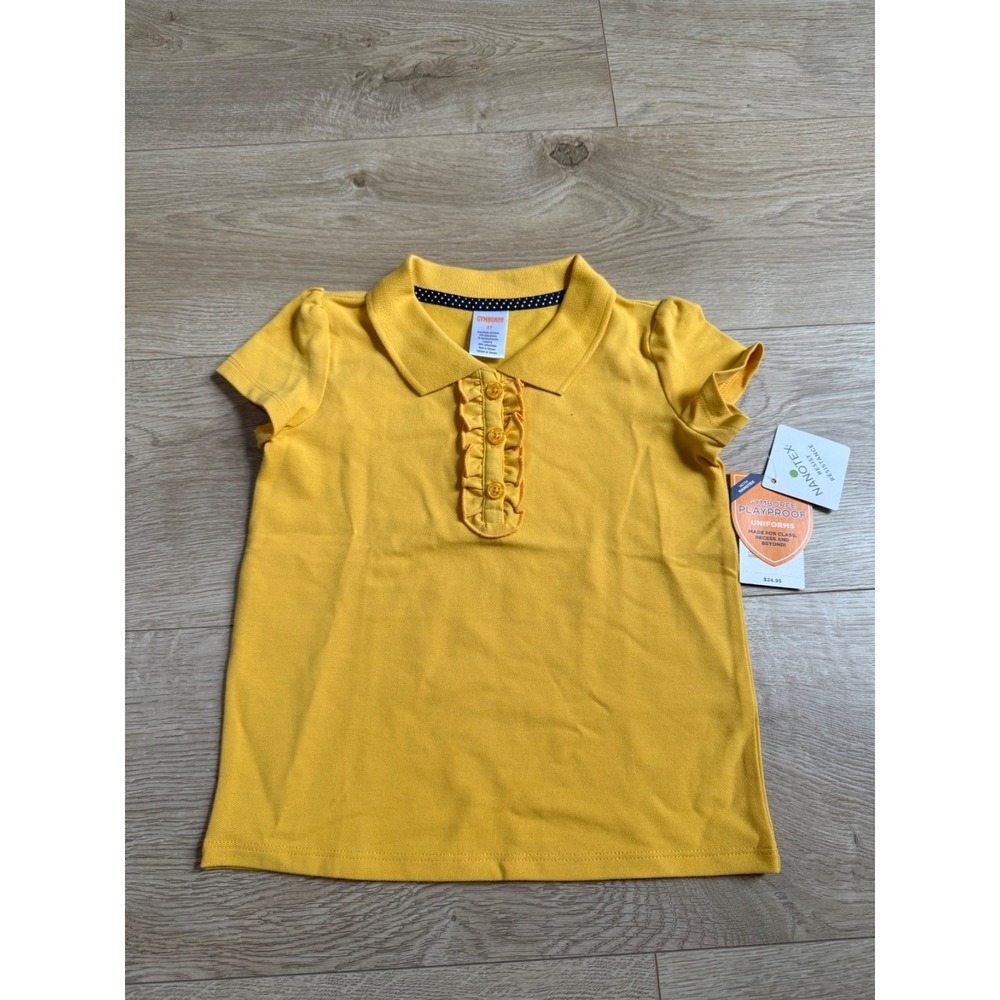 NWT Girls Kids Gymboree playproof uniforms nanotex short sleeve polo size 3T
